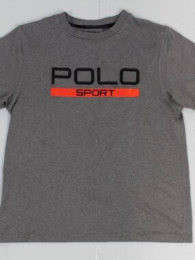 Polo Sport Dri-Fit Youth Boys Performance Gray Shirt Size Medium